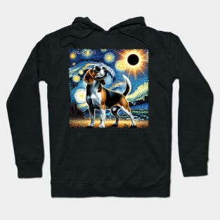 Celestial Beagle Eclipse: Trendy Tee for Beagle Lovers and Eclipses Hoodie